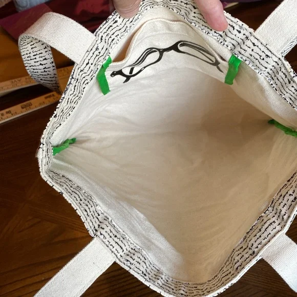 Kate Spade Canvas NY Newspaper Print Tote Bag - Picture 7 of 9